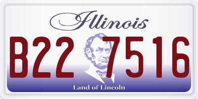 IL license plate B227516