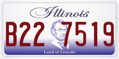 IL license plate B227519