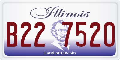 IL license plate B227520