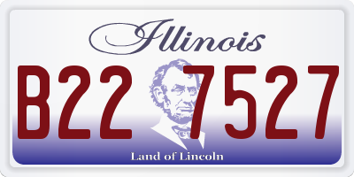 IL license plate B227527