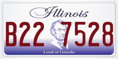 IL license plate B227528