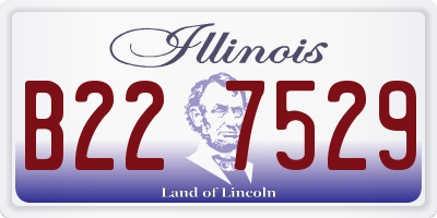 IL license plate B227529