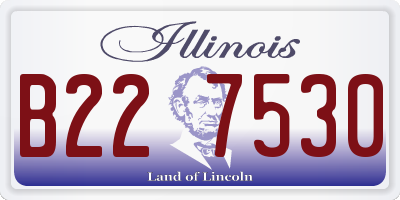 IL license plate B227530