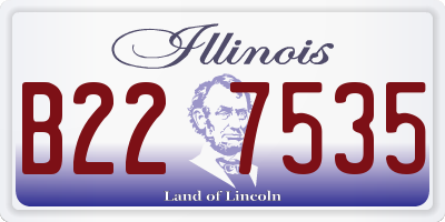 IL license plate B227535