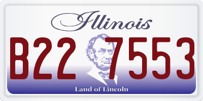IL license plate B227553