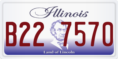IL license plate B227570