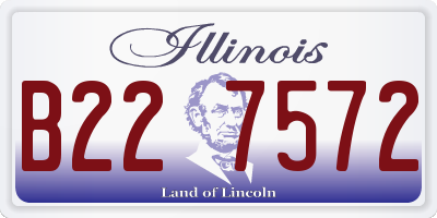 IL license plate B227572