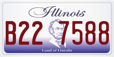 IL license plate B227588