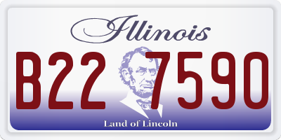 IL license plate B227590