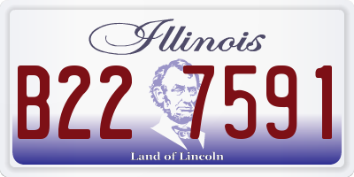 IL license plate B227591