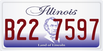 IL license plate B227597