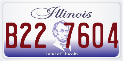 IL license plate B227604