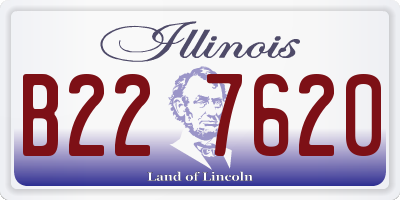 IL license plate B227620