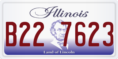 IL license plate B227623