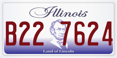 IL license plate B227624