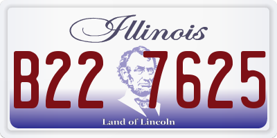 IL license plate B227625