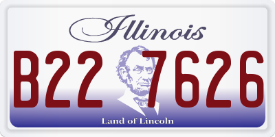 IL license plate B227626