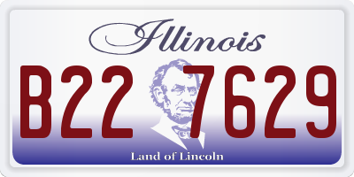IL license plate B227629