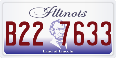 IL license plate B227633