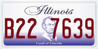 IL license plate B227639