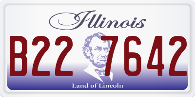 IL license plate B227642