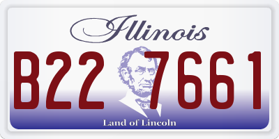 IL license plate B227661