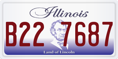 IL license plate B227687