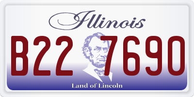 IL license plate B227690