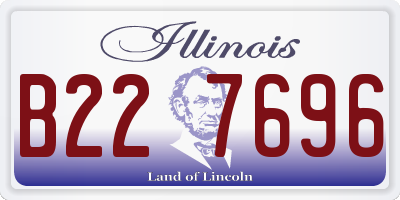 IL license plate B227696