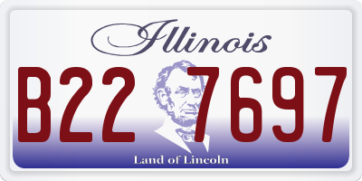 IL license plate B227697
