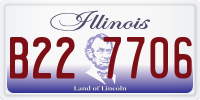IL license plate B227706