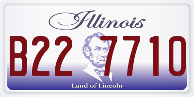 IL license plate B227710