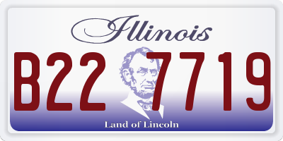 IL license plate B227719