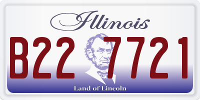 IL license plate B227721