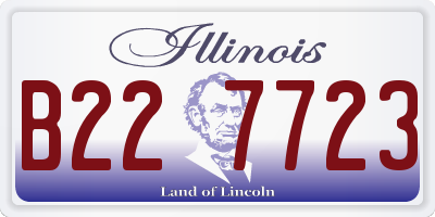 IL license plate B227723