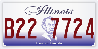 IL license plate B227724