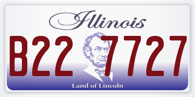 IL license plate B227727