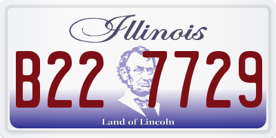 IL license plate B227729