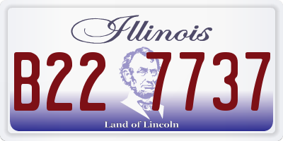 IL license plate B227737