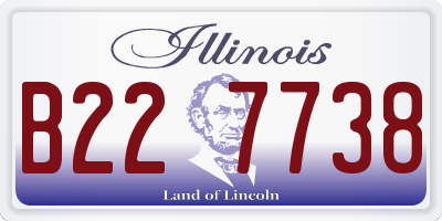 IL license plate B227738