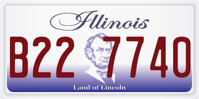 IL license plate B227740