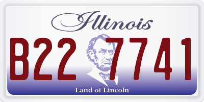 IL license plate B227741
