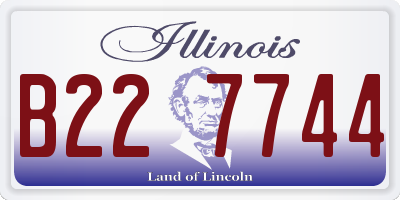 IL license plate B227744