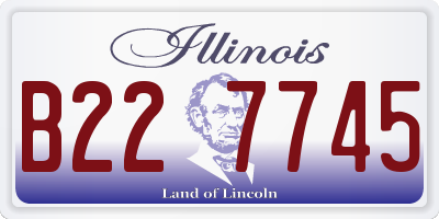 IL license plate B227745