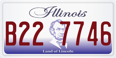 IL license plate B227746