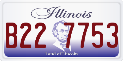 IL license plate B227753