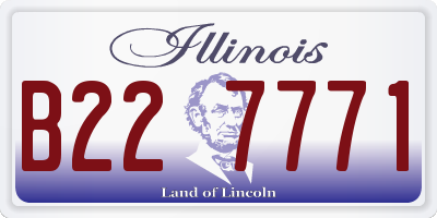IL license plate B227771