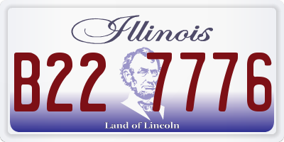 IL license plate B227776