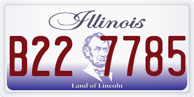IL license plate B227785