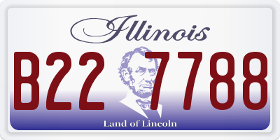 IL license plate B227788